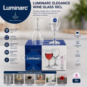 Luminarc Elegance Wine Glass 190ml for a Set of 6pcs