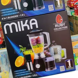Mika 1.5l Blender With Grinder, Chopper Ss Filter