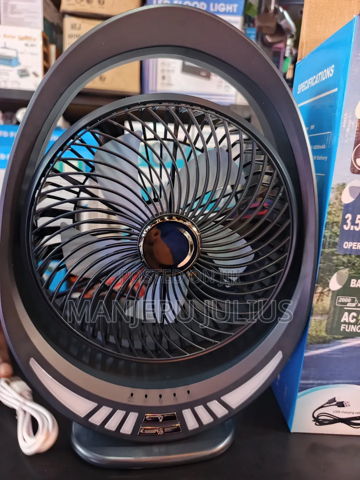 Rechargeable Table Fan