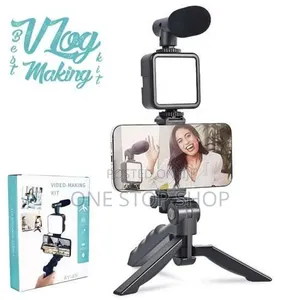 Video Making Kit Designed For Vlogging With Tripod,Smart Phone Holder
