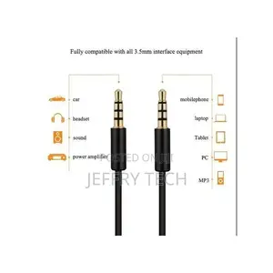 Aux Aux. Auxcable - Durable Auxiliary Audio Cable 3.5mm - Male to Male