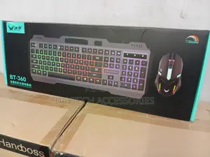 Bt-360 Metal Light Gaming Keyboard and Mouse