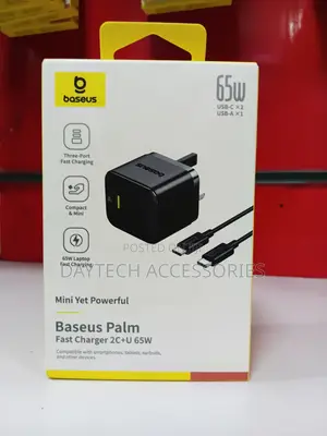 Baseus Palm Fast Charger 2c+U 65w – Uk