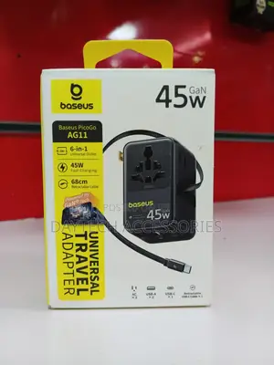 Baseus Picogo Ag11 45w Global Travel Charger (Us/Uk/Eu/Au)