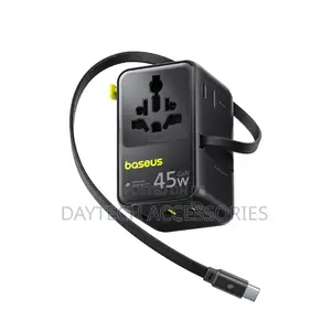 Baseus Picogo Ag11 Universal Travel Adapter 2ac+2u+2c 45w - Black