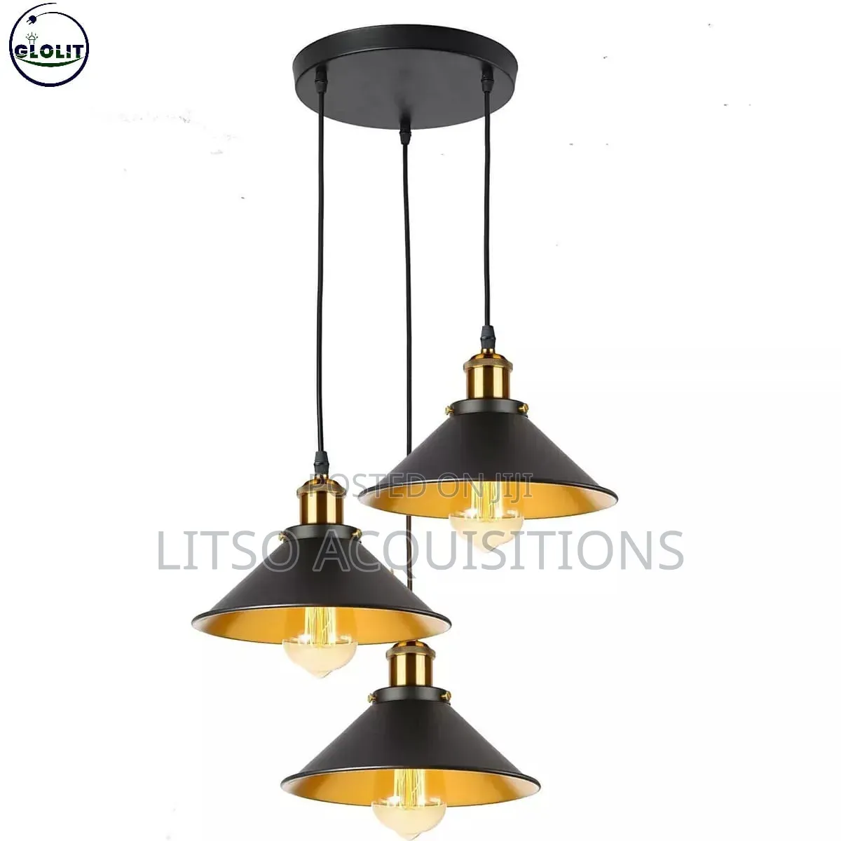 Modern 3-Light Industrial Pendant Ceiling Light | Hanging Chandelier