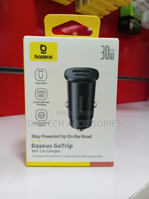 Baseus Gotrip Dp1 Car Charger C+U 30w - Black