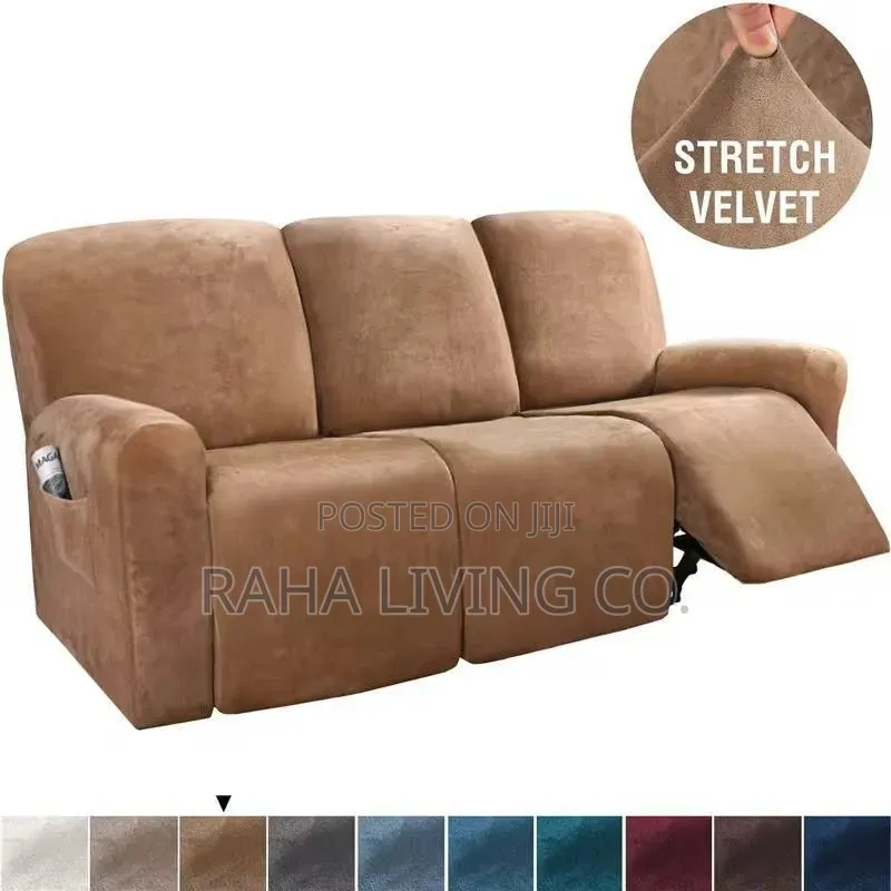 High Density Velvet Recliner Sofa Covers | 3 Colours