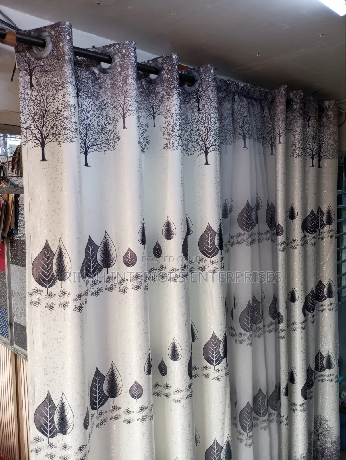 Black and White Curtains With Varieties of Patterns
