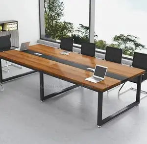 Modern Durable 10-Person Rectangular Meeting Table
