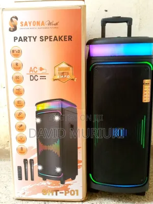 Sayona Party Speaker
SHT-P01
Ac/Dc
20000 Watts