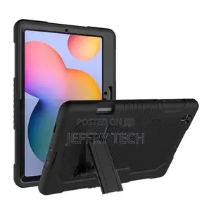 Case With Holder for Samsung Galaxy Tab S6 Lite P610 - Black