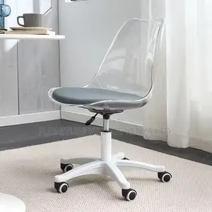 Ergonomic Transparent Swivel Office Chair