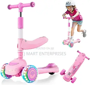 Kick Scooter for Kids Ages 3-8,Foldable Scooter With Seat,