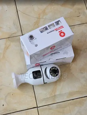 Double Lens PTZ Bulb Wifi Camera Dual Lens Bulb CCTV Camera 360° PTZ
