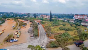 3/4 Acre Plot Touching Tarmac Suitable for Petrol Station in Juja ^Jm