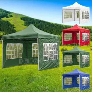 Pop Up Gazebo Canopy Tent With 3 Window Side Walls-g