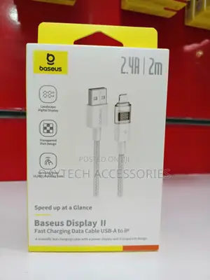 This Is a Baseus Display Ii Fast Charging Cable (Usb-a to Lightning)