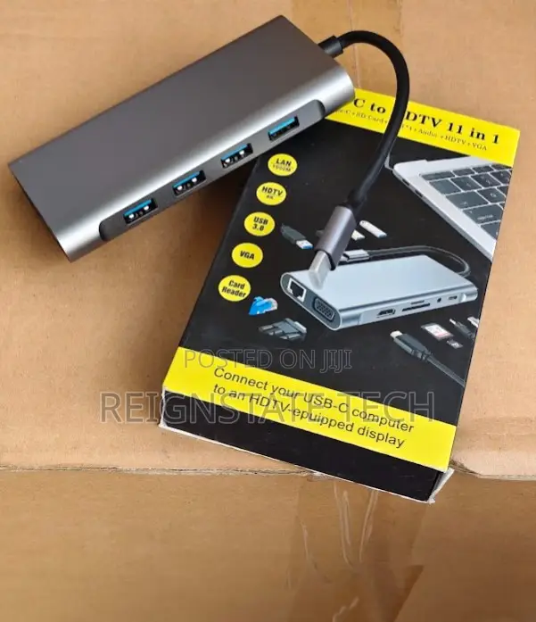 11ports Type C to Vga Lan Usb C Usb 3.0 Tf Card Macbook Converter