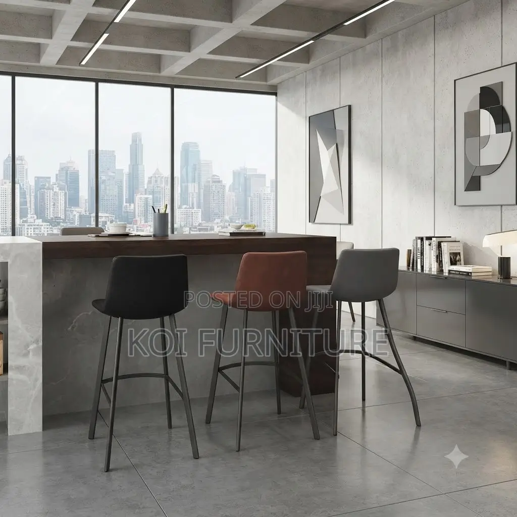 Barstools; Non Rotating Home Kitchen and Living Room Barstools