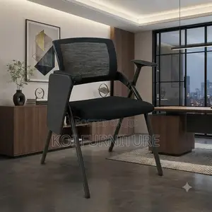 Office Chairs; Mid Backrest Plastic Chair With Pad Armrest