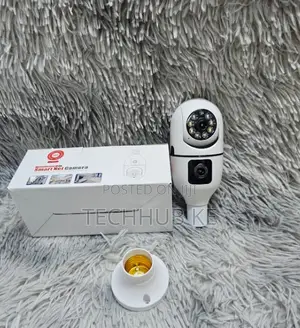 PTZ Home Security CCTV Dual Lens Screen 1080p Hd Hot Wifi Bulb Camera