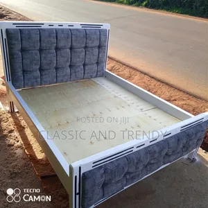 5x6 Mocket Bed Made of Wood and Fabric
