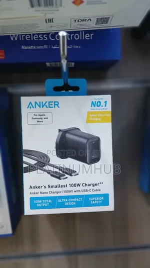 Anker's Smallest 100w Charger With Usb-C Cable