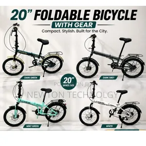 Foldable Bicycle With Gear Size