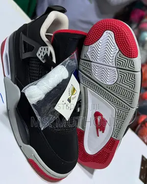 Nike Air Jordan 4 Retro 'Bred Reimagined' Size 38-45