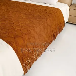 *Nordic Style Sofa Throw Blanket With Tassels*
