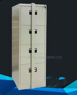Modern 4-Drawer Metal Filing Cabinet With Steel Bar Lock