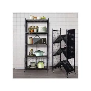 *Big Size Foldable Kitchen Rack With Wheels* 4tier