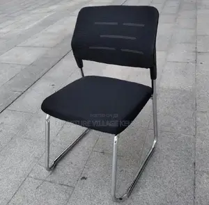 Modern Black Mesh Waiting Seat for Office