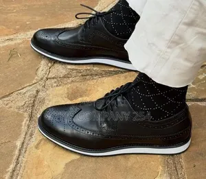 Quality Leather Oxford Designer Smart Casual Laced With Rubber Sole