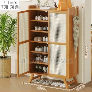 Modern Luxury Nordic Bamboo Shoe Cabinet _Tr