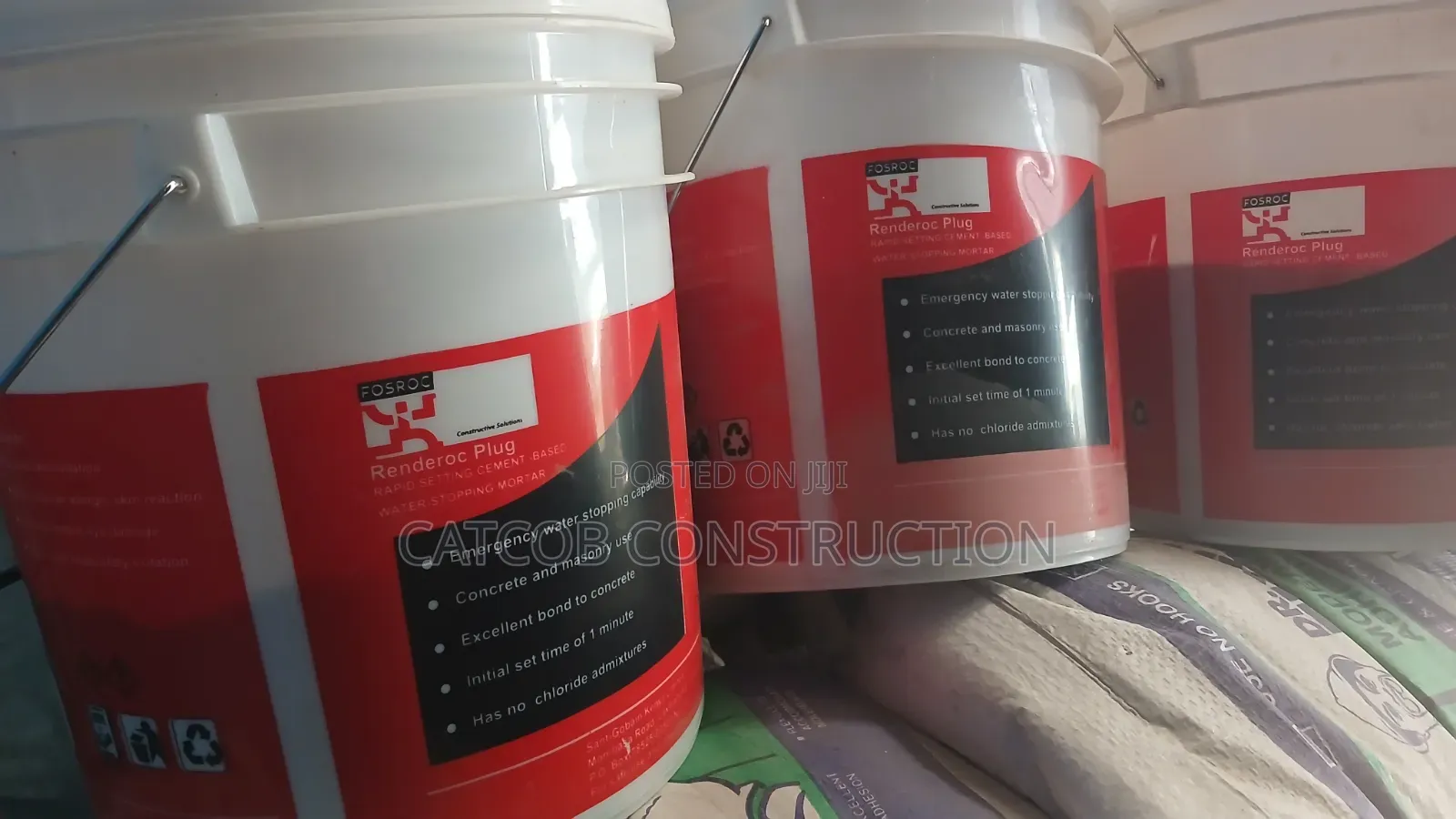 Fosroc Renderoc Plug – Rapid Water-Stopping Mortar