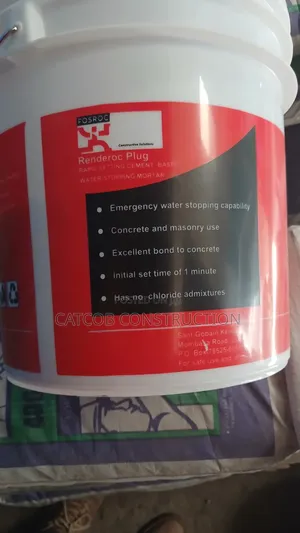 Fosroc Renderoc Plug – Rapid Water-Stopping Mortar