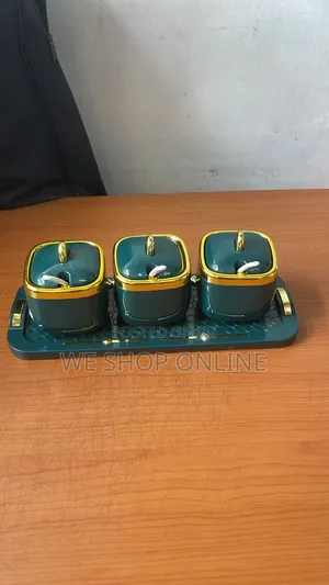 Acrylic Sugar/Tea/Coffee 3pc Dish Set With Tray