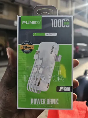 Punex White Powerbank 10,000 Mah White Powerbank Brandable