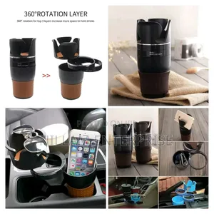 Adjustable 5-1 Multifunction Rotating Car Cup Holder