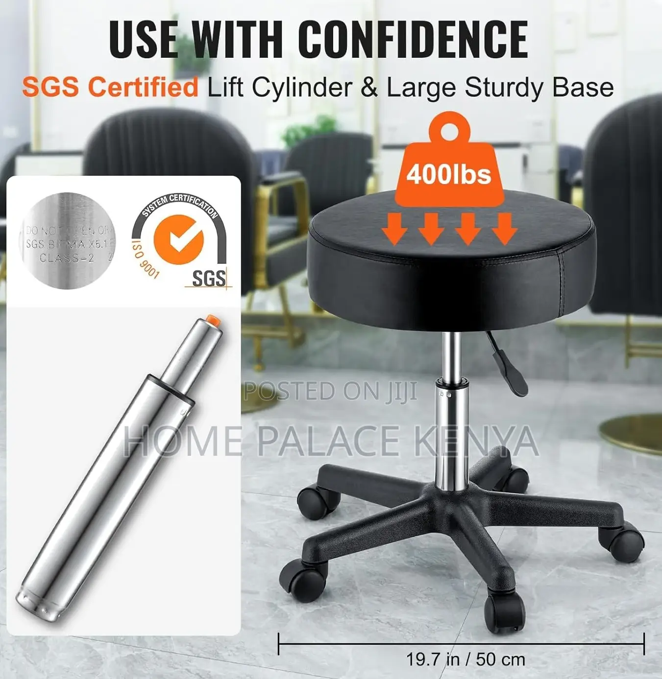 Rolling Stool: Hydraulic Rolling Lab Stool