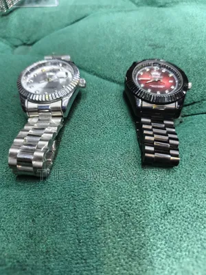 Quality Casual Rolex Watch With Date Time Silver Display