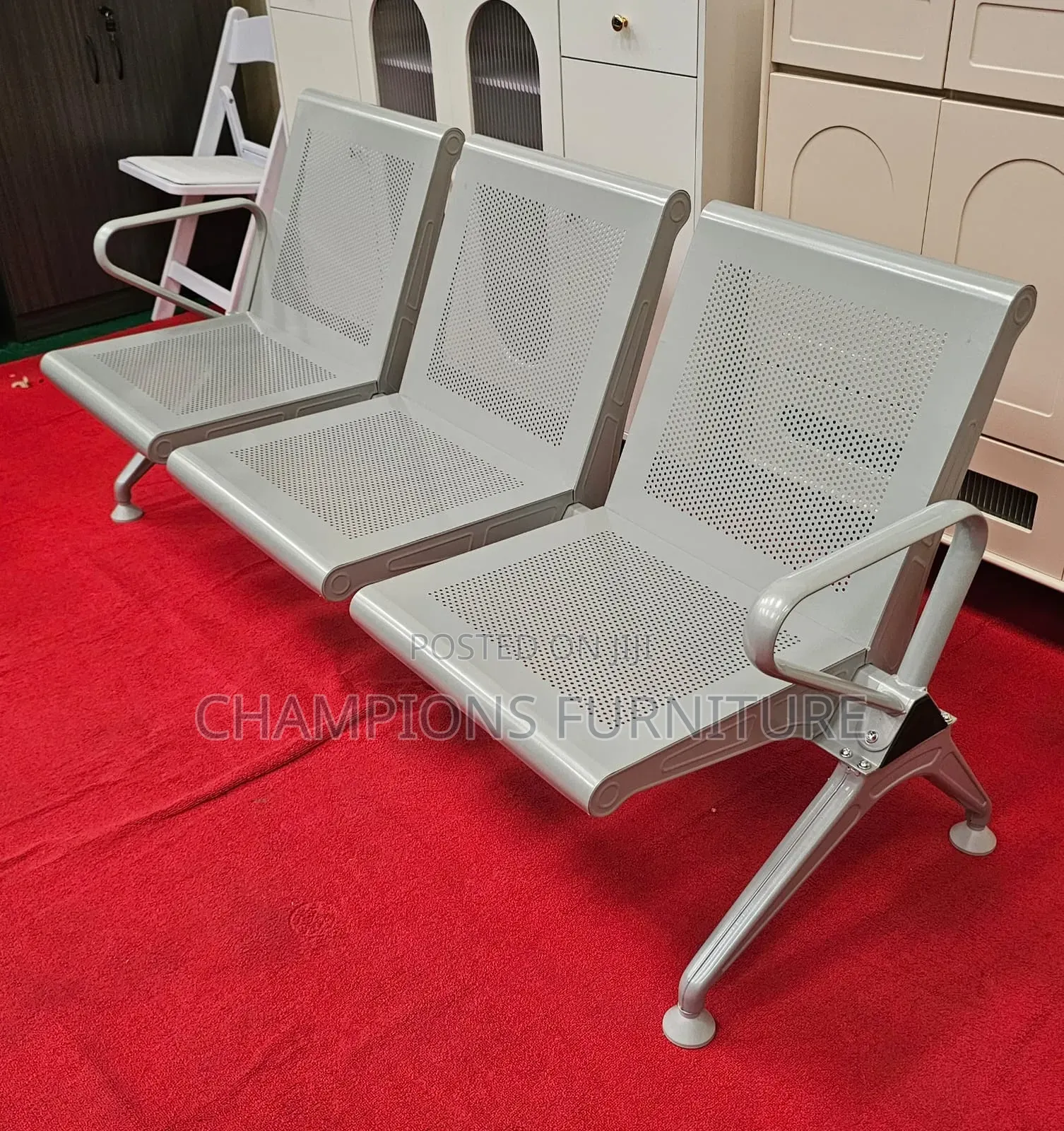 Heavy Duty Metallic Waiting Bench