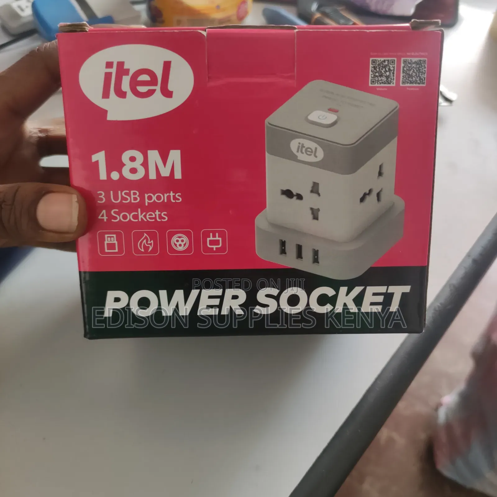 Cube Extension Cable Itel Power Cube Socket USB Multiplug Adapter 4Way