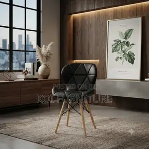 Dining Chairs; Black Butterfly Style Eames Chairs