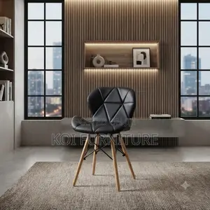 Dining Chairs; Black Butterfly Style Eames Chairs