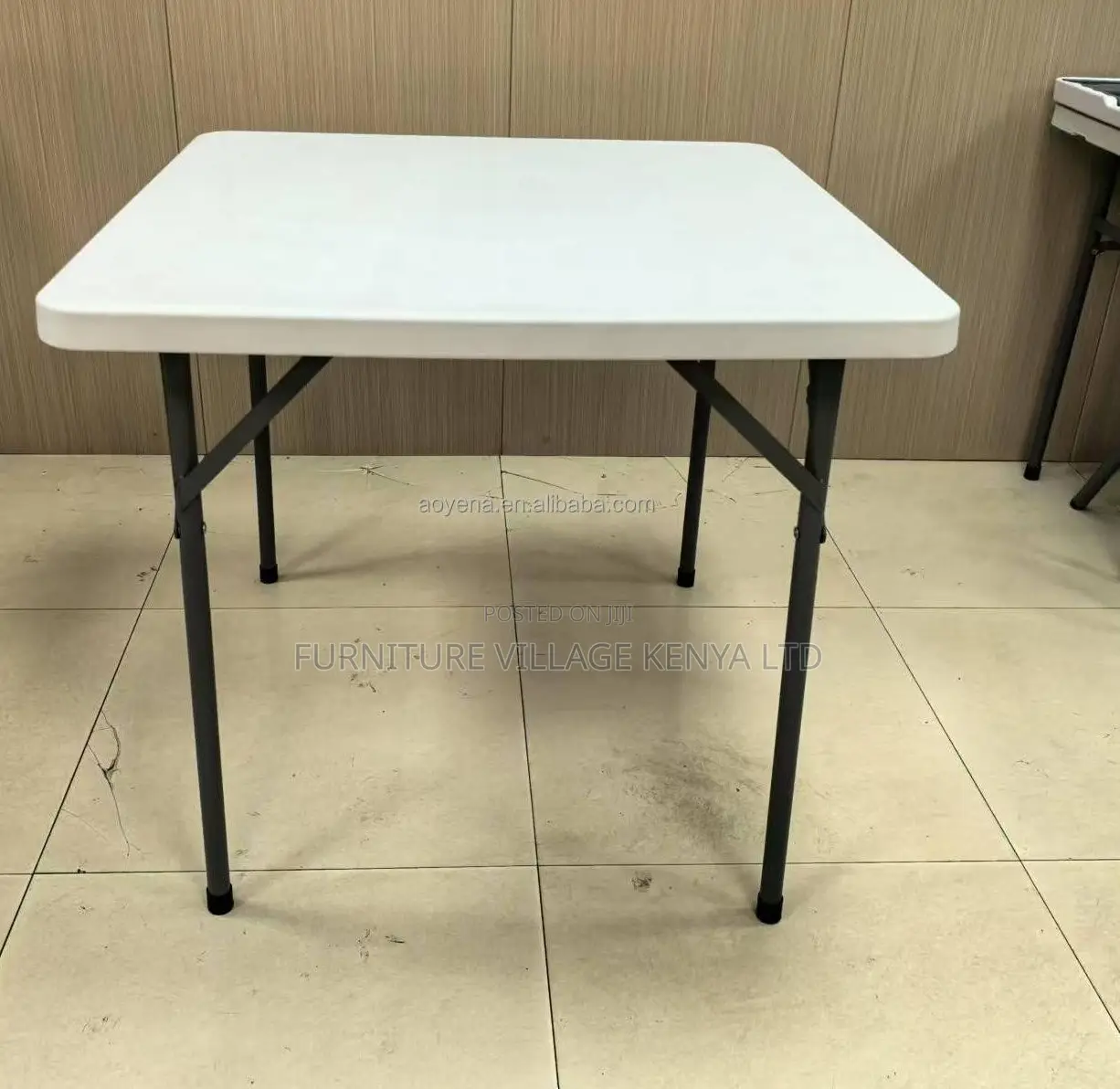 Modern White Foldable Dining Table
