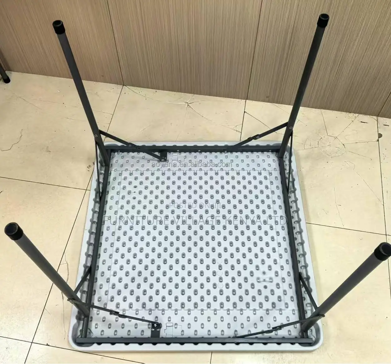 Modern White Foldable Dining Table