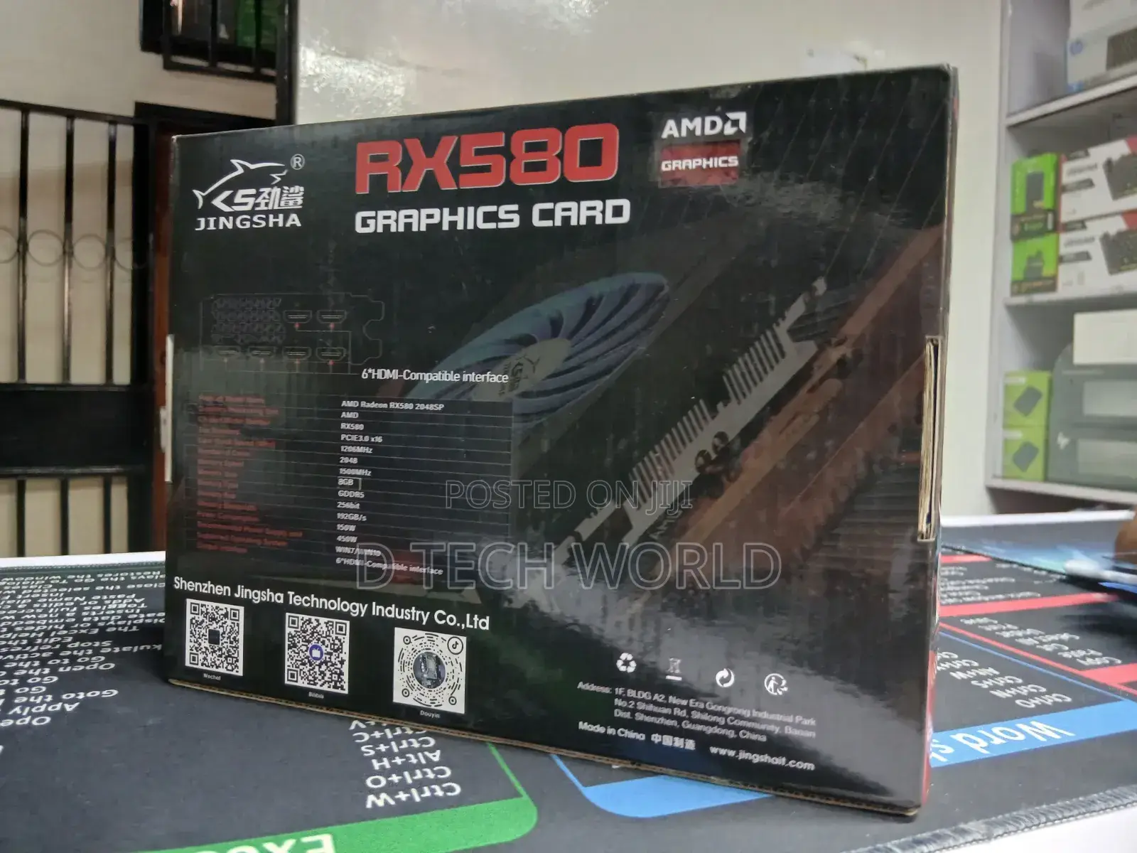 Amd Rx580 Graphics Card 8gb Gddr5